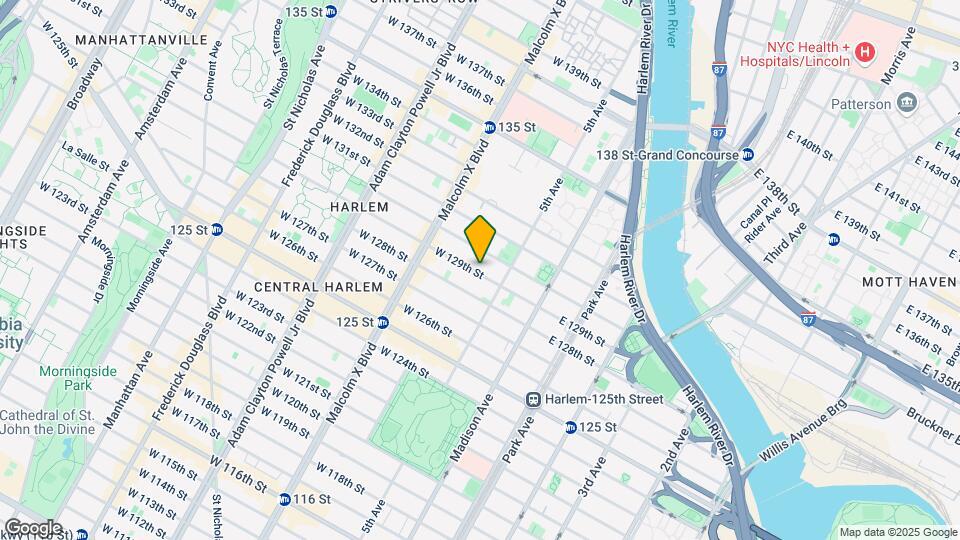 15 W 129th St Map and Location Details