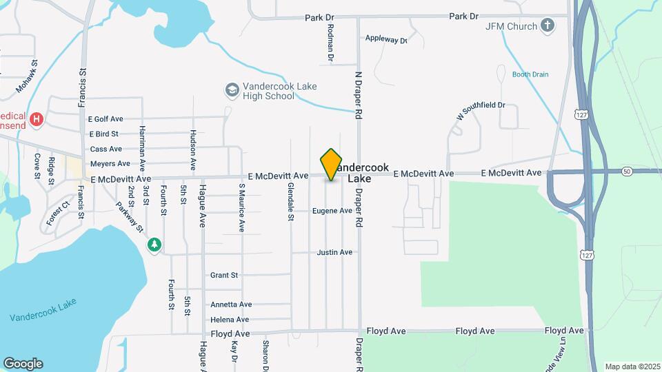 1205 E McDevitt Ave Map and Location Details