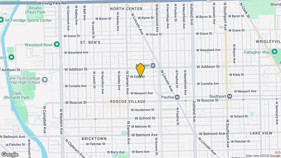 1911 W Eddy St Map and Location Details