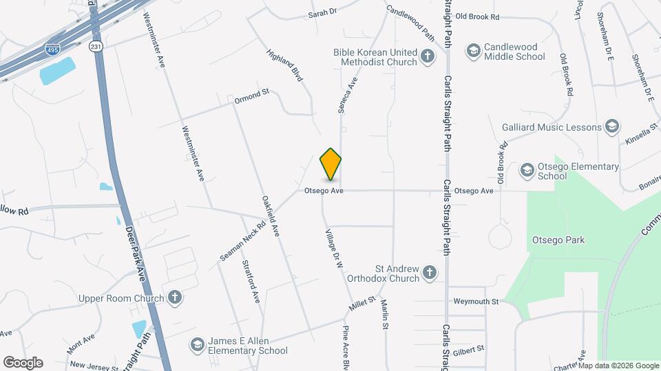 11 Otsego Ave Map and Location Details