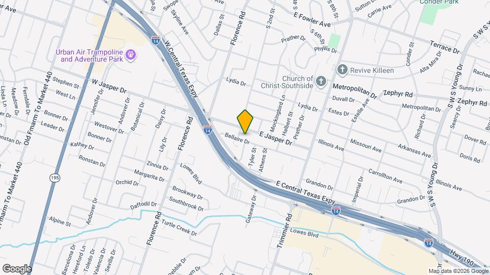 605 Bellaire Dr Map and Location Details