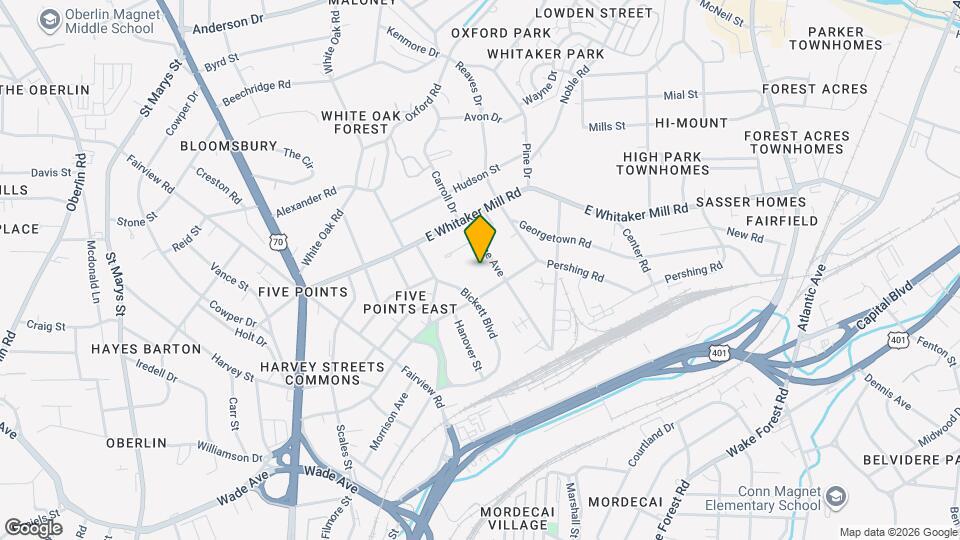 1611 Sunrise Ave Map and Location Details