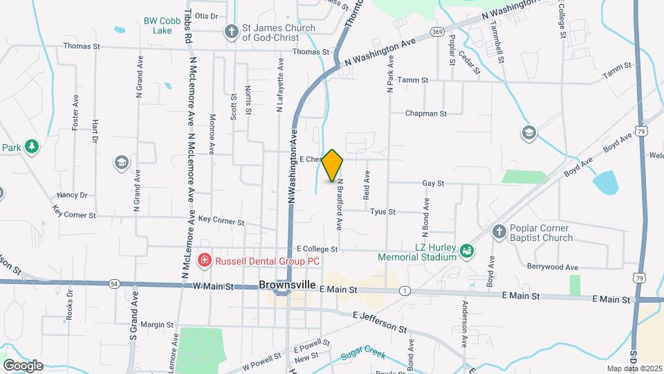 501 N Bradford Ave Map and Location Details