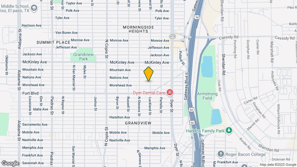 3729 Morehead Ave Map and Location Details