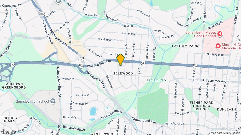 1010 Idlewood Dr Map and Location Details