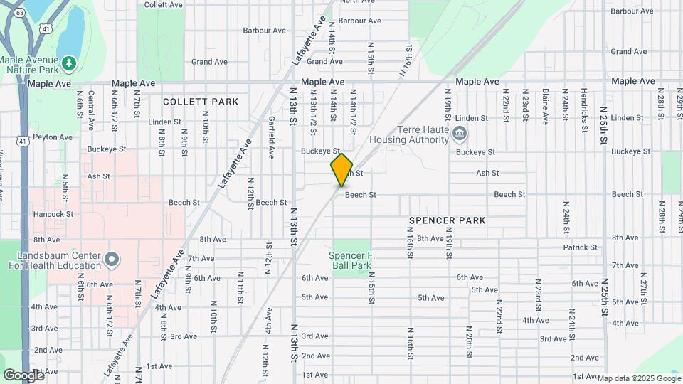 1416 Beech St Map and Location Details