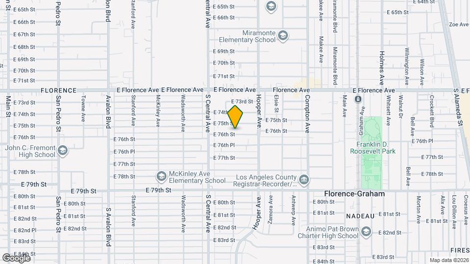 1207 E 76th St Map and Location Details