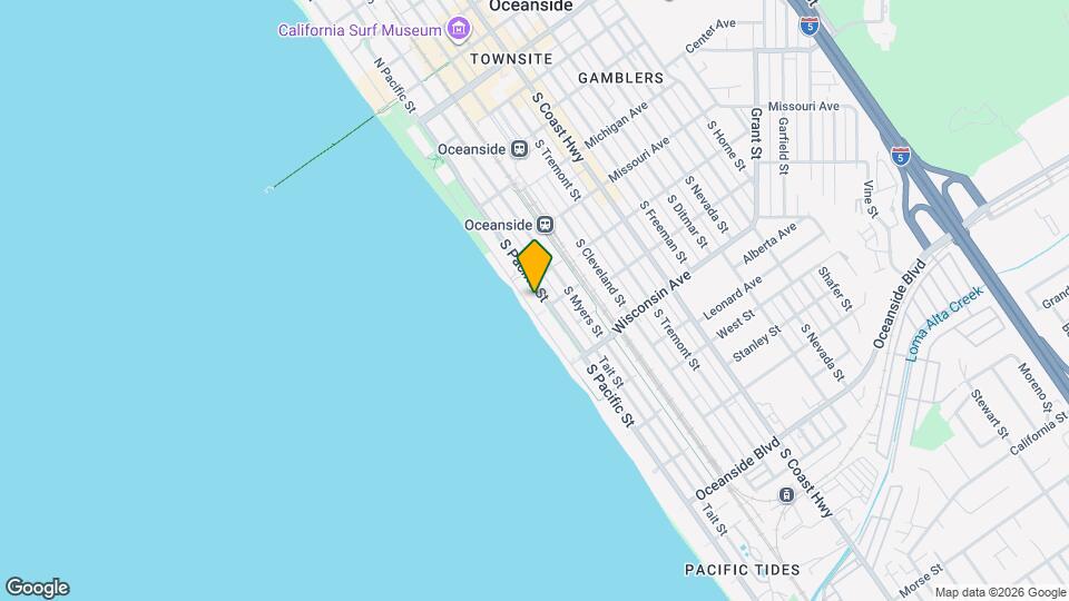 514 S The Strand Map and Location Details