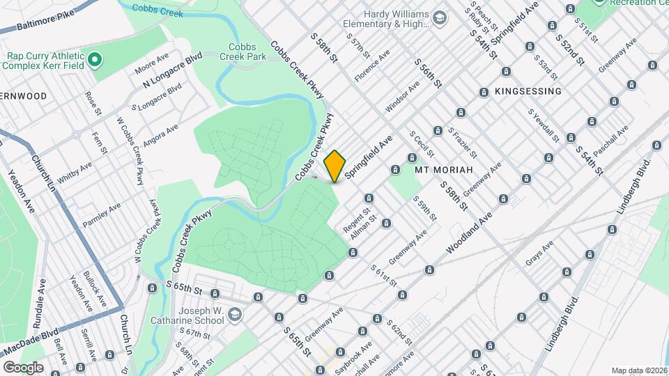 6014 Springfield Ave Map and Location Details