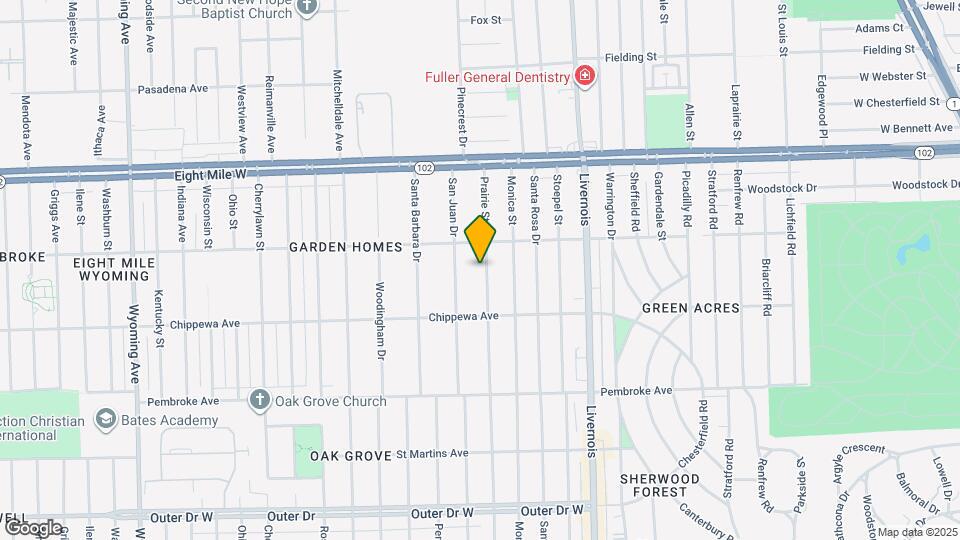 20197 Prairie St Map and Location Details