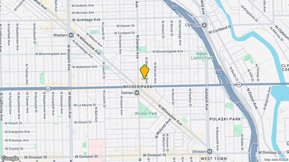 1620 N Winchester Ave Map and Location Details