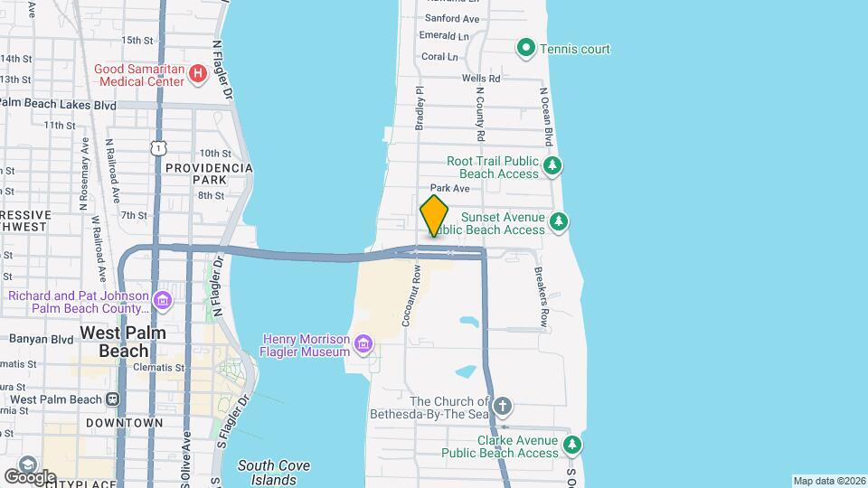 261 Royal Poinciana Way Map and Location Details