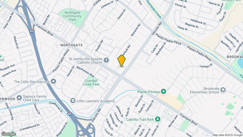 3885 Decoto Rd Map and Location Details