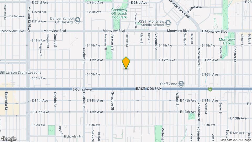 1621 Trenton St Map and Location Details