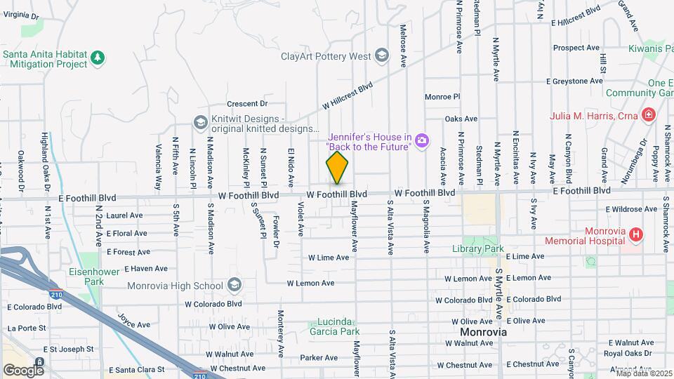 523 W Foothill Blvd Map and Location Details