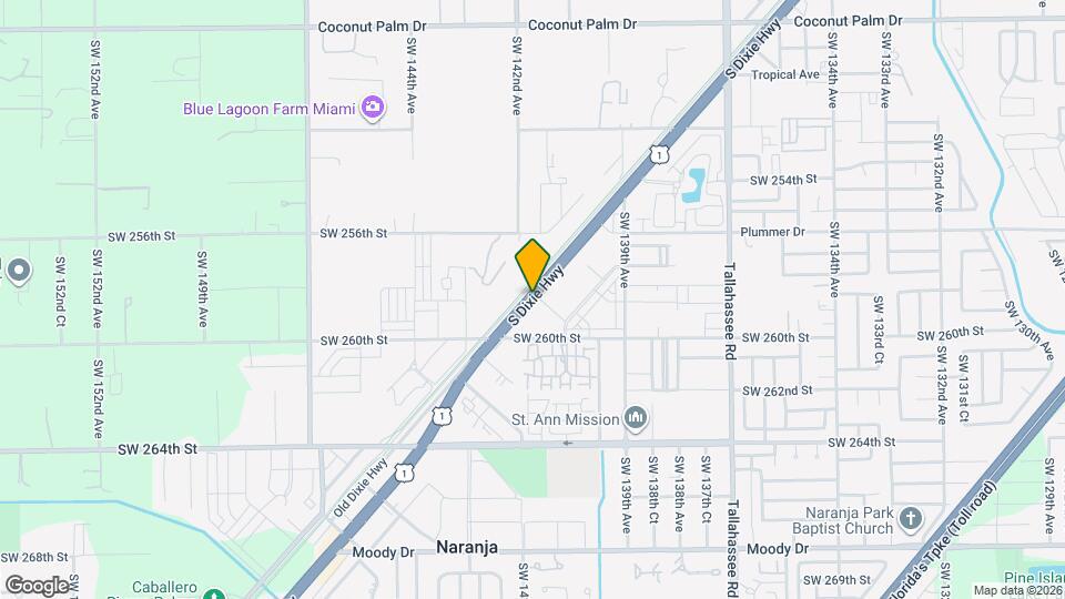25885 S Dixie Hwy Mapa y Detalles de la Ubicación