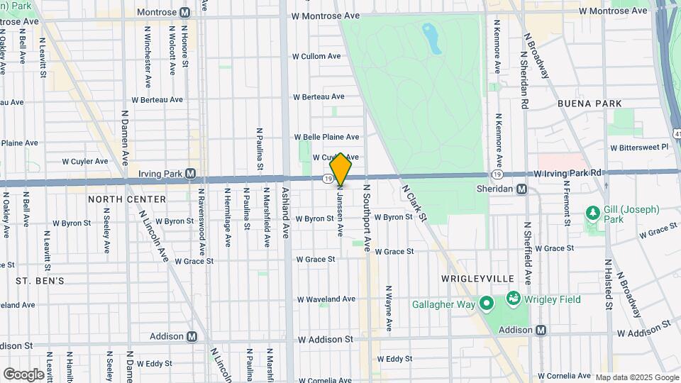 3943 N Janssen Ave, Unit 2 Map and Location Details