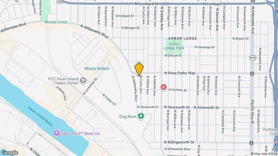 6425 N Curtis Ave Map and Location Details