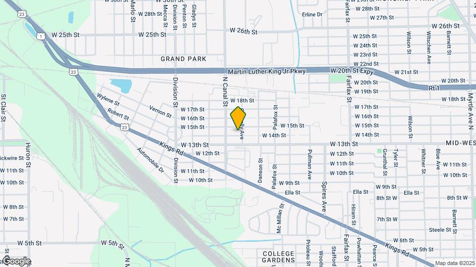 2153 W 14th St Map and Location Details