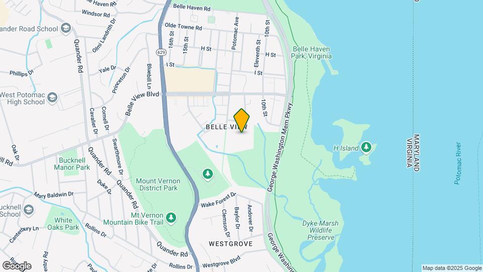 6621 Wakefield Dr, Unit 307 Map and Location Details