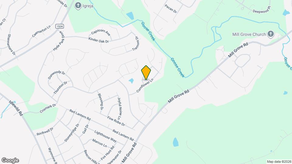 2003 Cornflower Ln Mapa y Detalles de la Ubicación