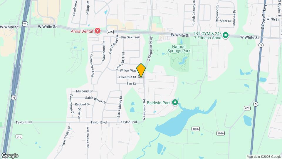 1409 Ash St Map and Location Details