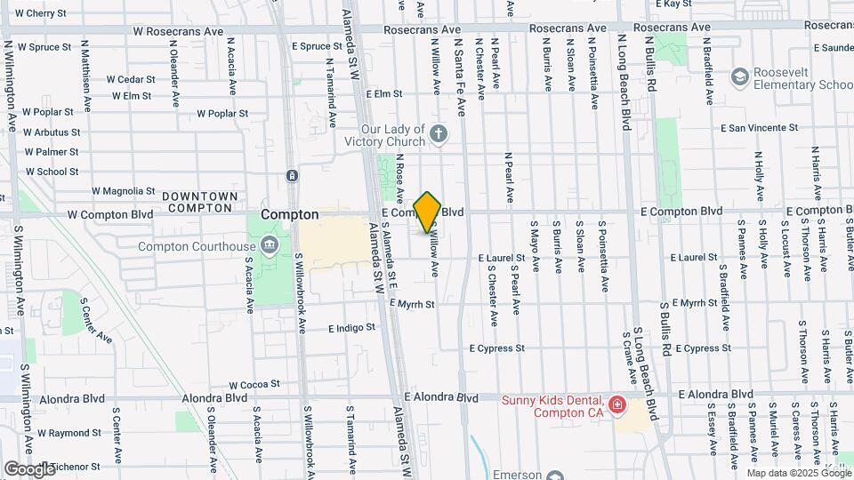 201 S Willow Ave Mapa y Detalles de la Ubicación