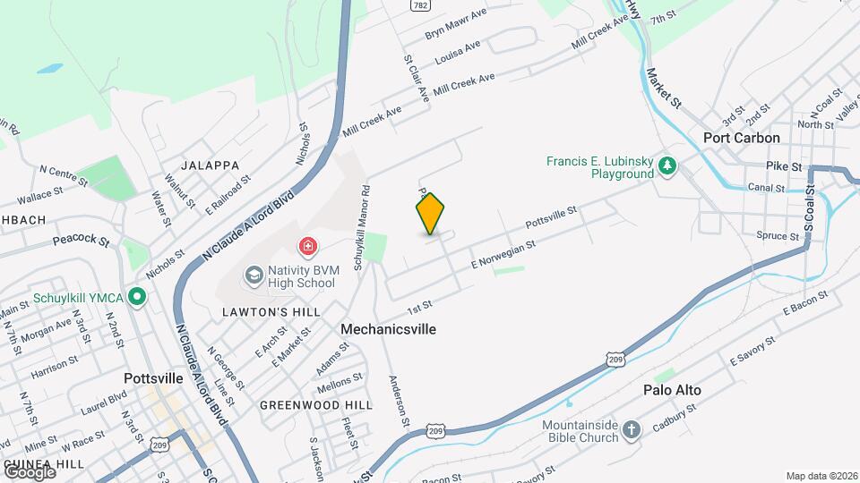 941 Port Carbon St Mapa y Detalles de la Ubicación