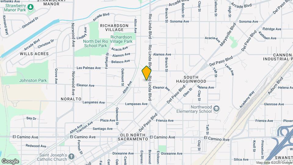 2727 Rio Linda Blvd Map and Location Details