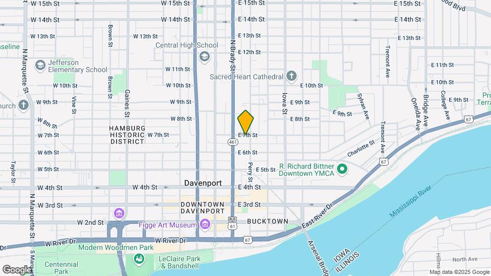 620 N Perry St Map and Location Details