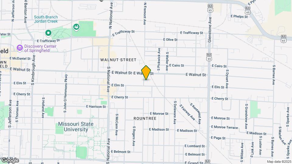 1403 E Elm St Map and Location Details