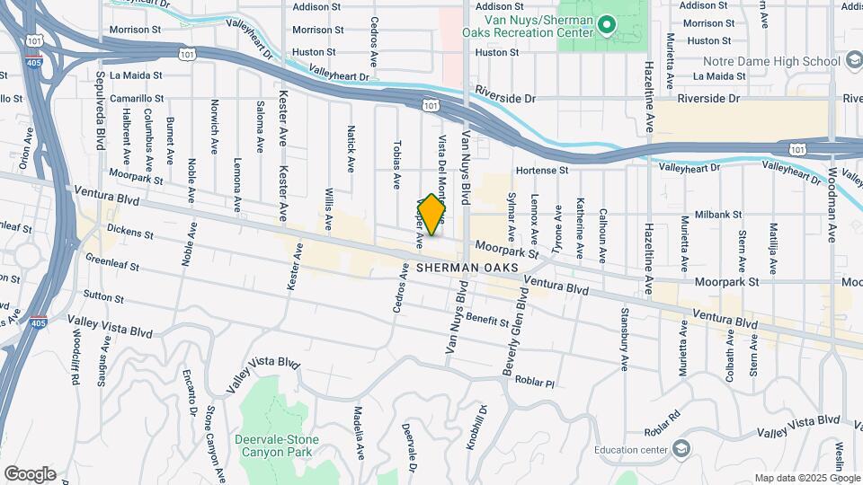 14550 Moorpark St, Unit 14550 Map and Location Details