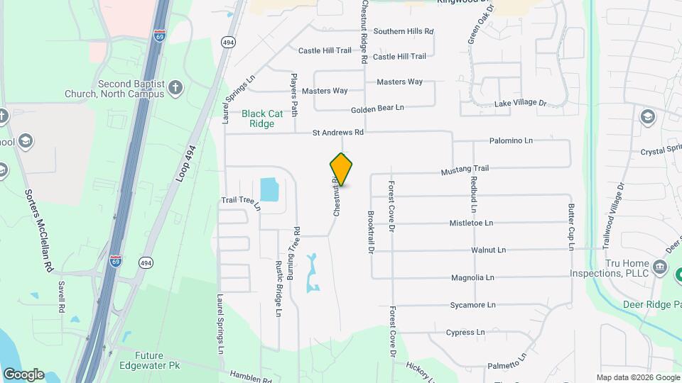 1602 Chestnut Ridge Rd Map and Location Details