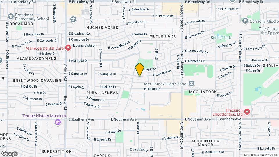 1319 E Campus Dr Map and Location Details