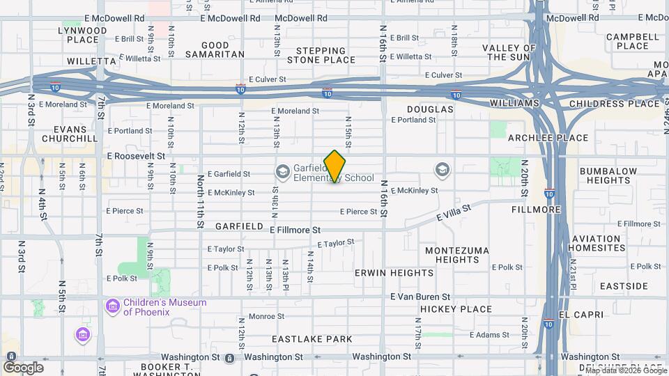 1432 E McKinley St Map and Location Details