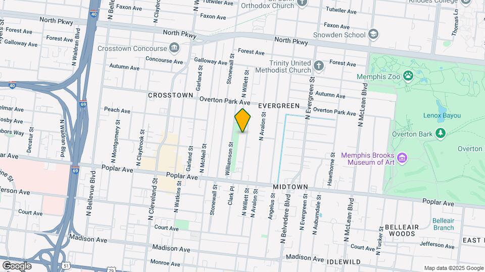 305 N Willett St Map and Location Details