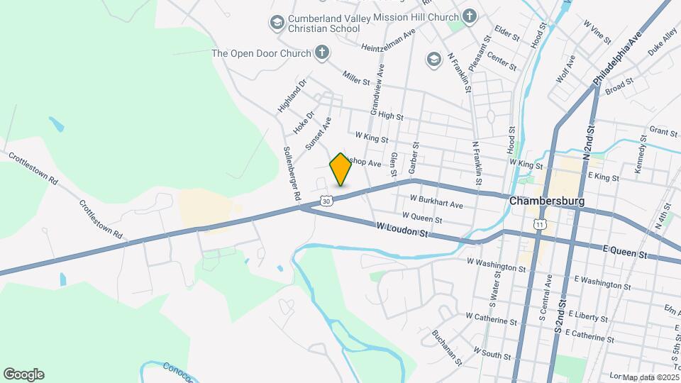 651 Lincoln Way W Map and Location Details