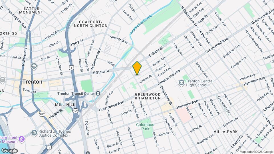 107 Walnut Ave Map and Location Details