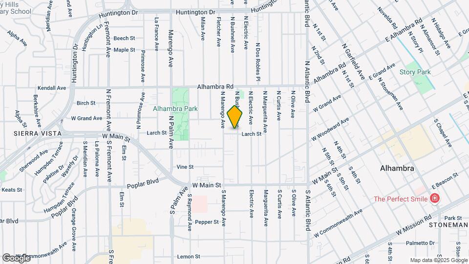 301 N Bushnell Ave Map and Location Details