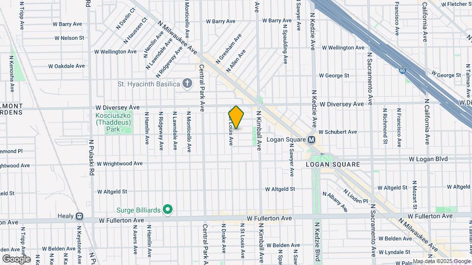 3453 W Schubert Ave Map and Location Details
