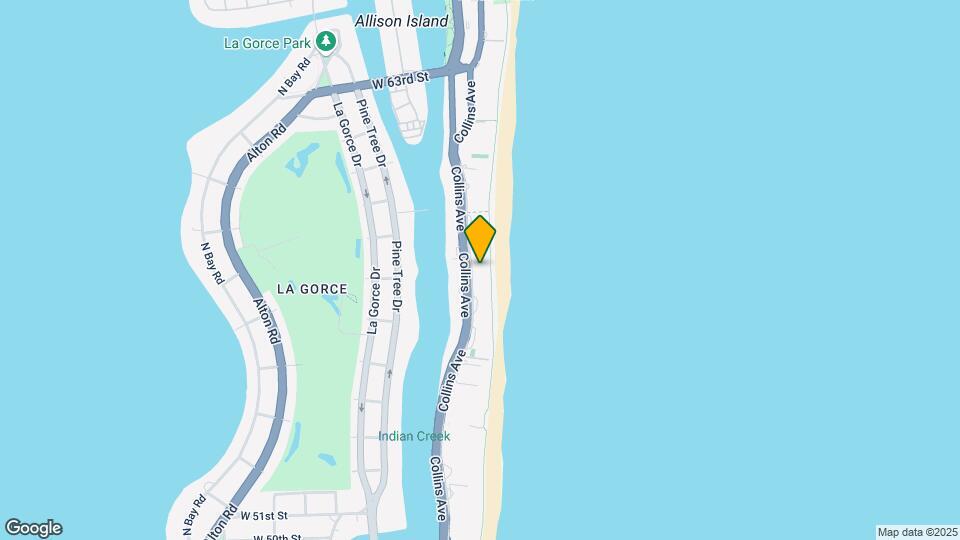 5601 Collins Ave, Unit 1115 Map and Location Details