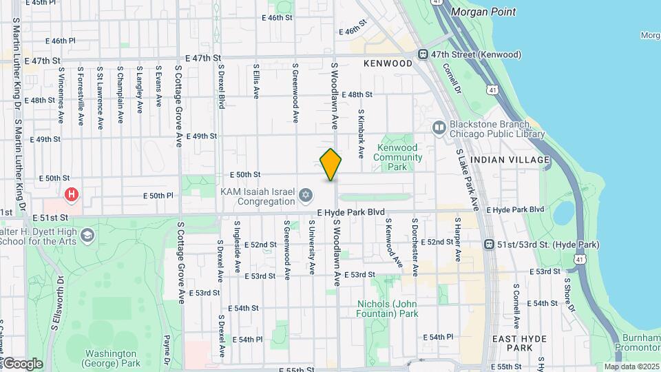 5018 S Woodlawn Ave Map and Location Details