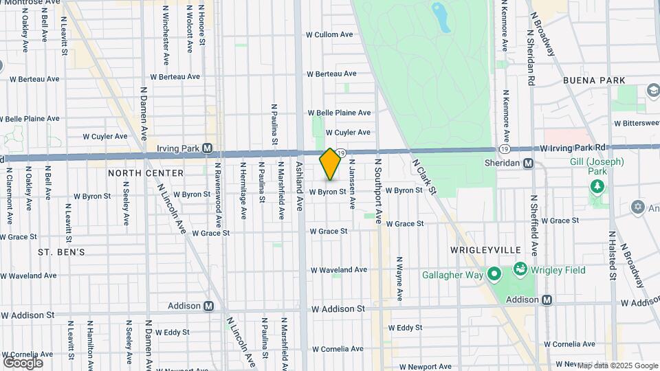1478 W Byron St Map and Location Details