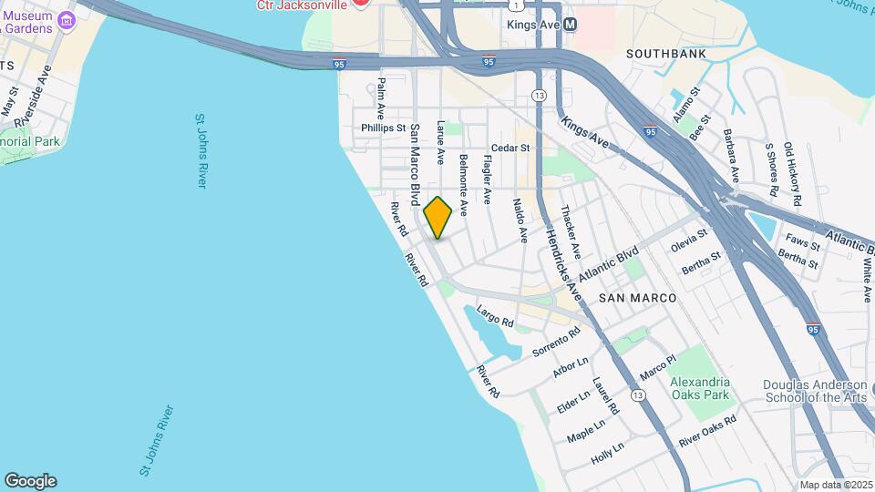 1745 San Marco Blvd Mapa y Detalles de la Ubicación