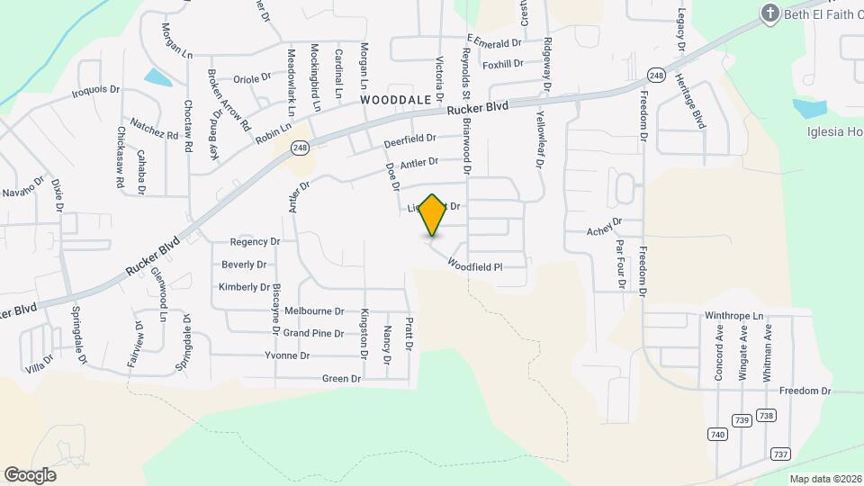 104 Woodrun Dr Map and Location Details