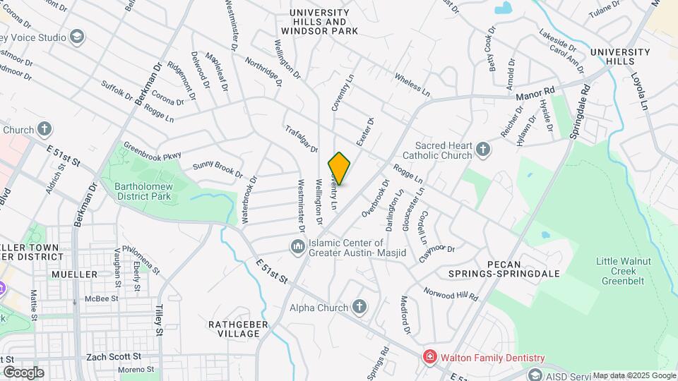 5413 Coventry Ln Map and Location Details