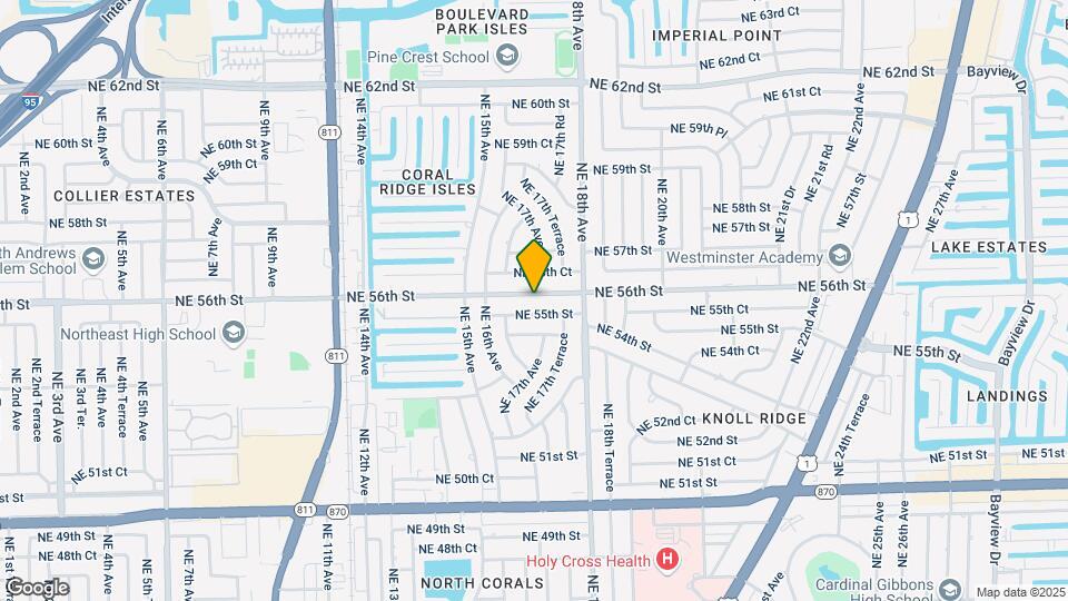 1670 NE 56th St, Unit D Mapa y Detalles de la Ubicación
