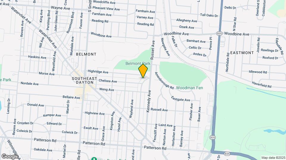 2425 Springmont Ave, Unit D Map and Location Details