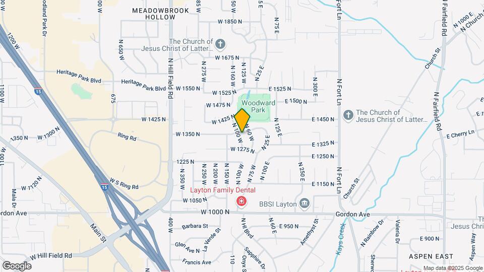 1312 N 100 W Map and Location Details
