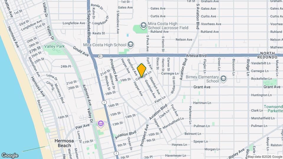 1640 Stanford Ave Map and Location Details